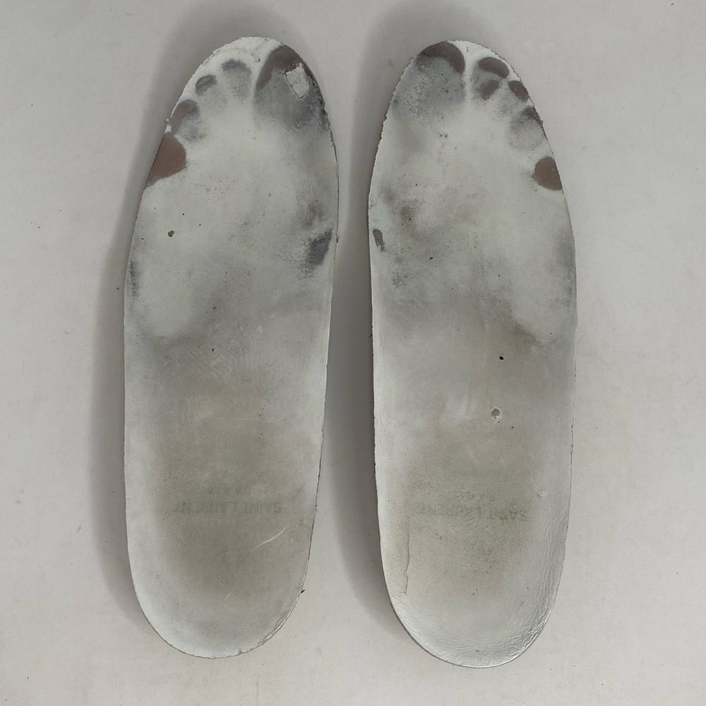 Authentic SAINT LAURENT white leather LIPS CLASSIC COURT Sneakers size 36 - Picture 10 of 12